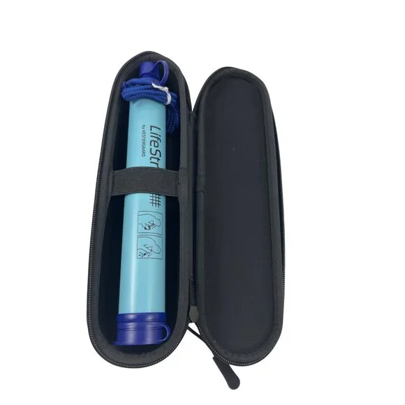 Lifestraw Straw Filter Carry Case W/ Filter Dark Mountain Gray Compact Design - Picture 3 of 5